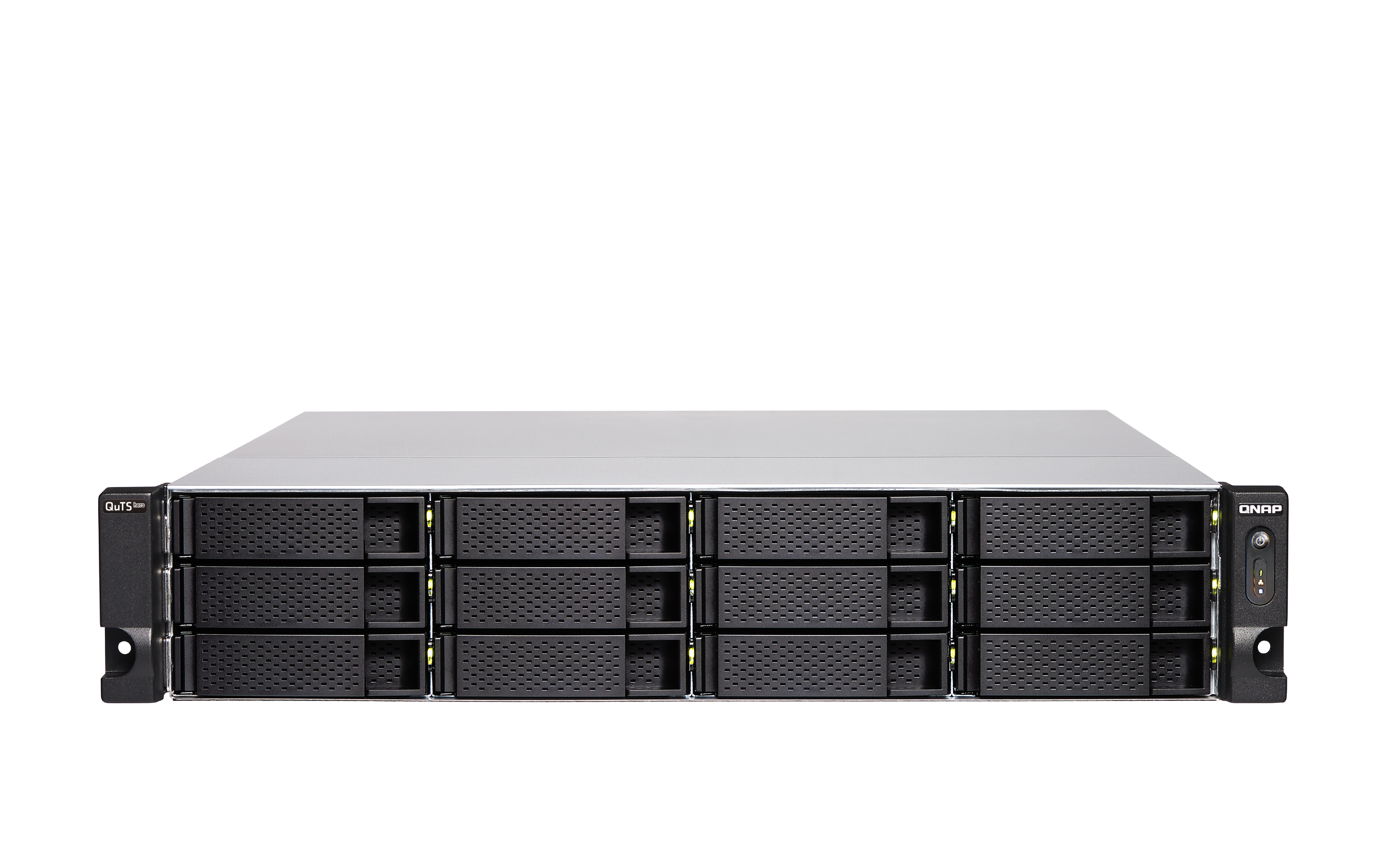 QNAP TS-H1886XU-RP-R2 NAS Bastidor (3U) Intel� Xeon� D D-1622 16 GB DDR4 0 TB QuTS hero Negro, Gris