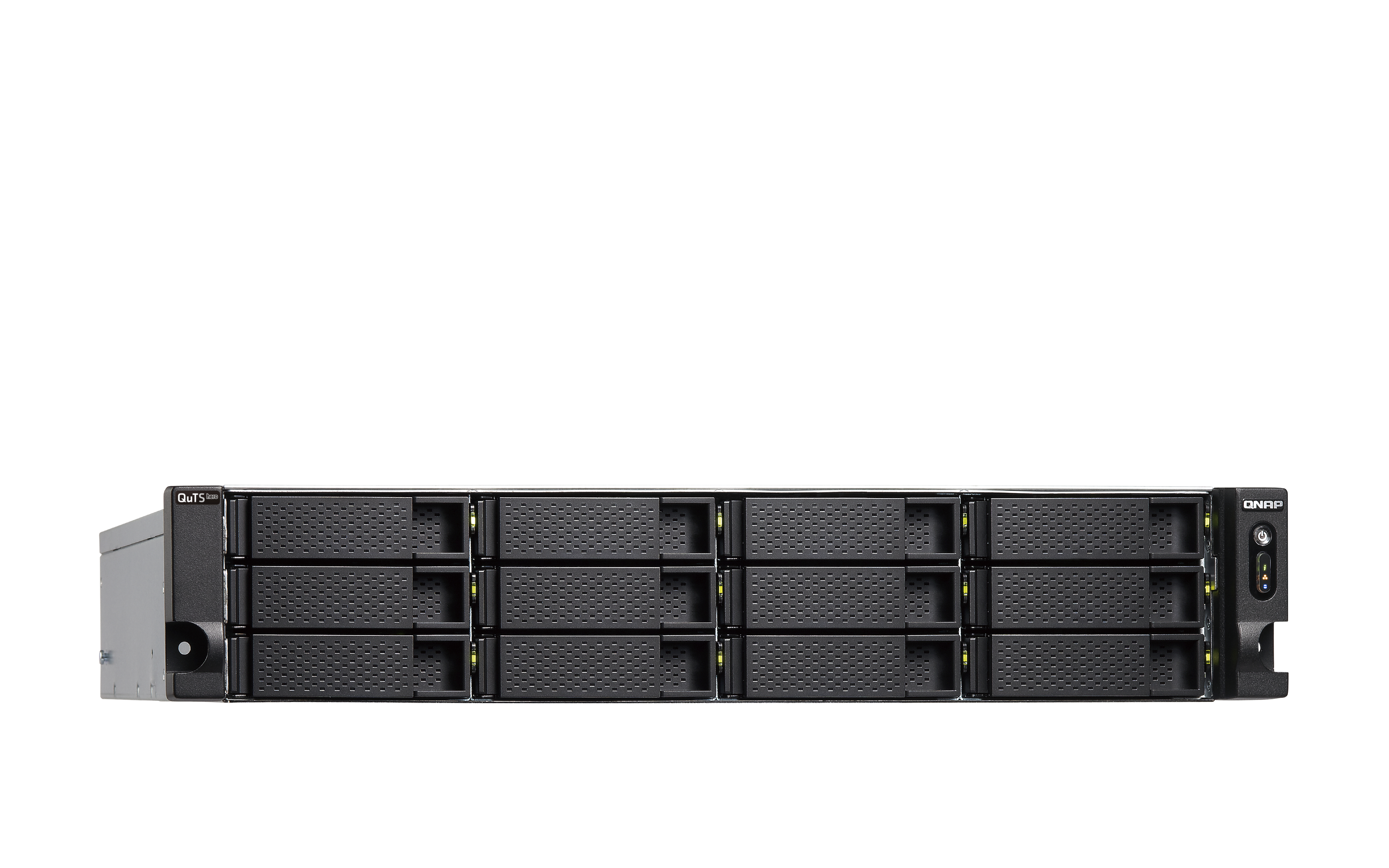 QNAP TS-H1886XU-RP-R2 NAS Bastidor (3U) Intel� Xeon� D D-1622 16 GB DDR4 0 TB QuTS hero Negro, Gris