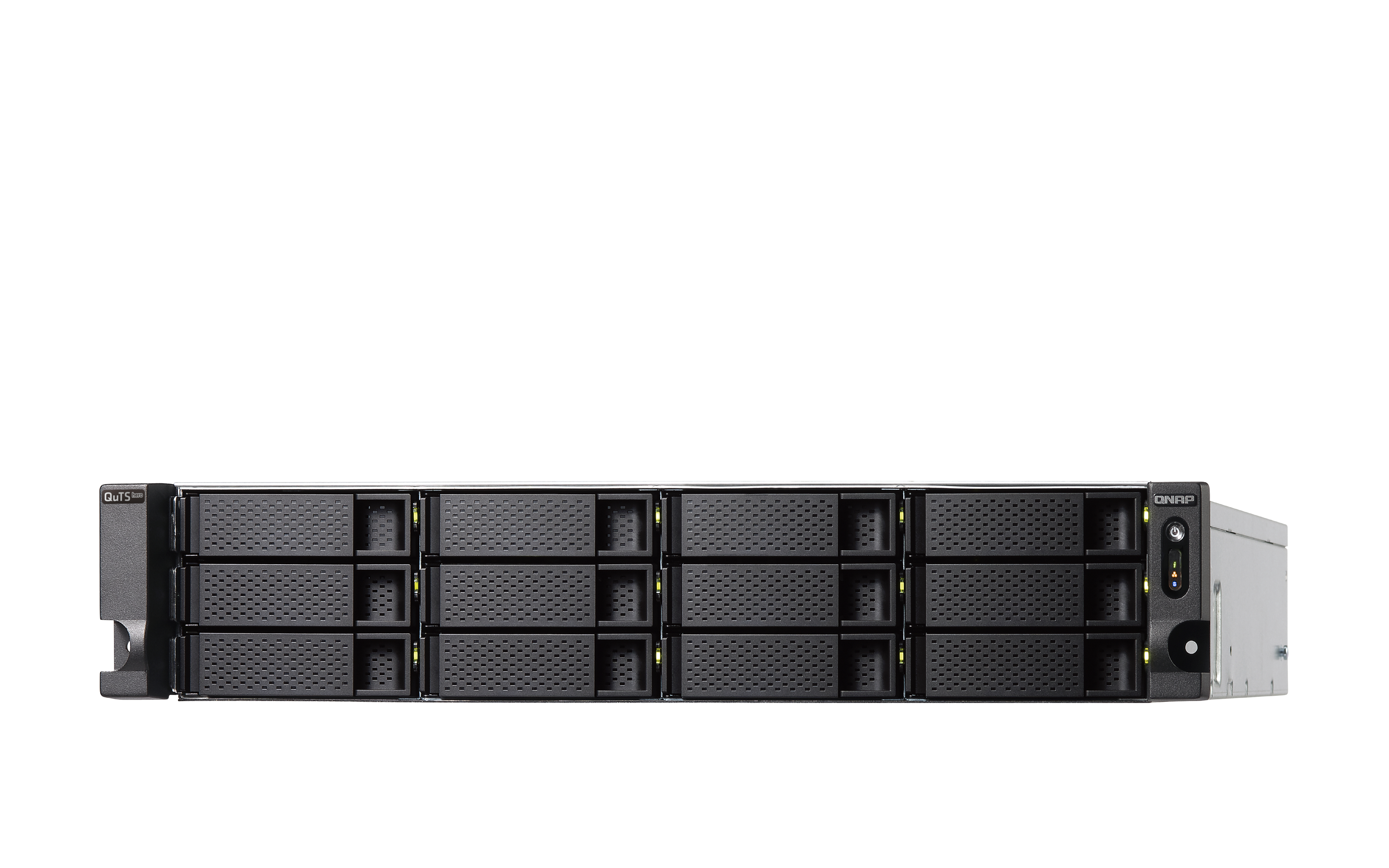 QNAP TS-H1886XU-RP-R2 NAS Bastidor (3U) Intel� Xeon� D D-1622 16 GB DDR4 0 TB QuTS hero Negro, Gris