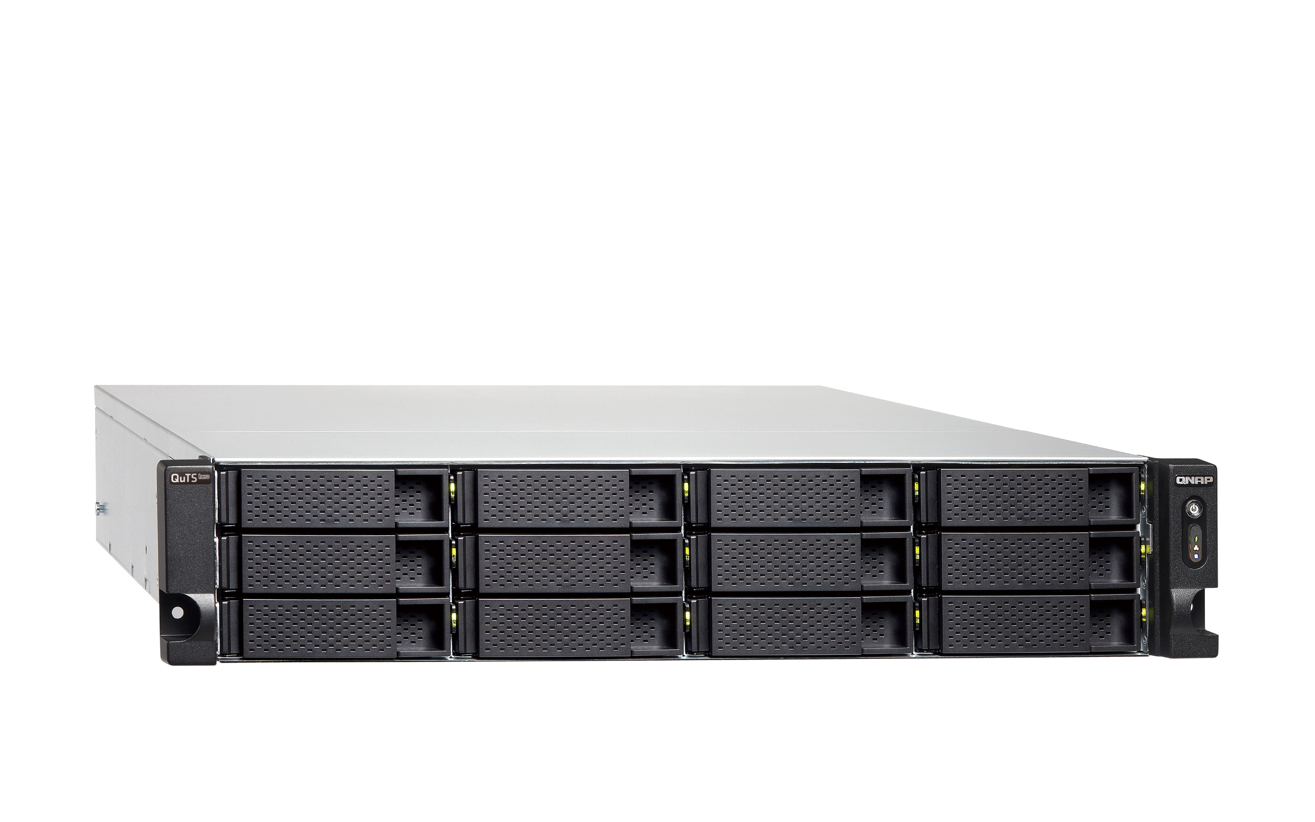QNAP TS-H1886XU-RP-R2 NAS Bastidor (3U) Intel� Xeon� D D-1622 16 GB DDR4 0 TB QuTS hero Negro, Gris