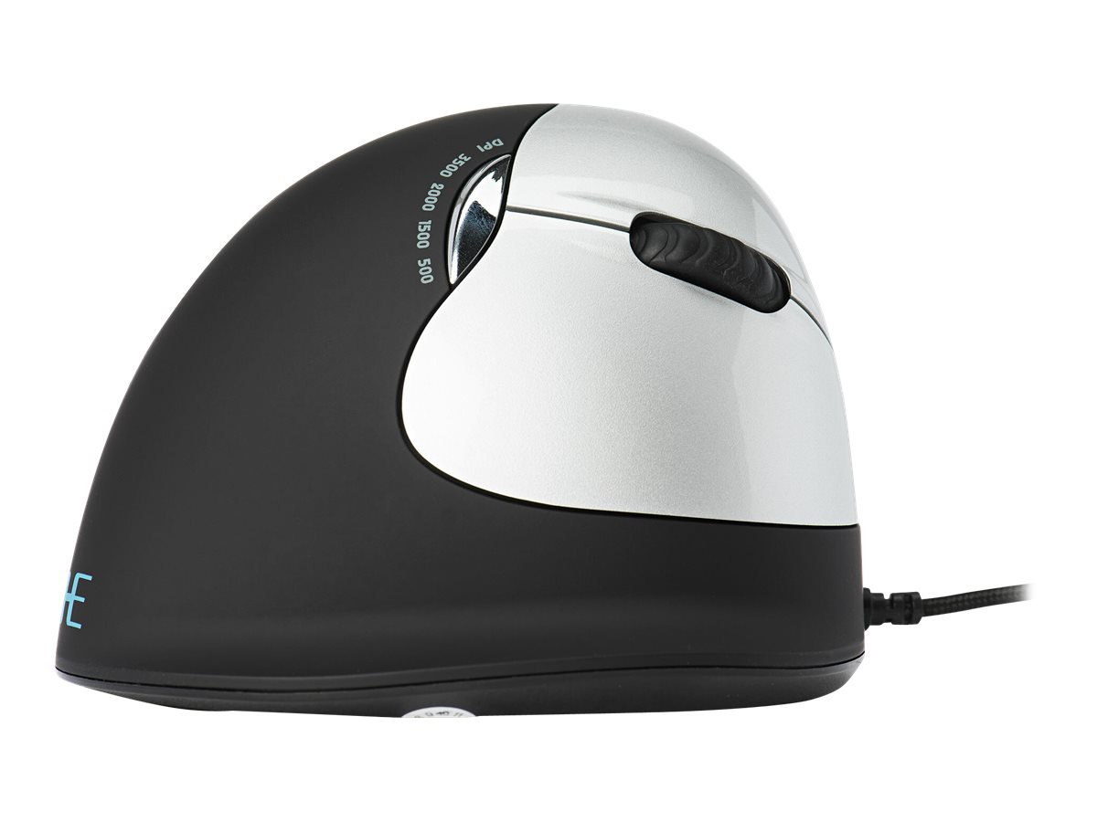 R-Go HE Mouse Break Ergonomische Maus, Anti-RSI-Software, Mittel (165-195mm)