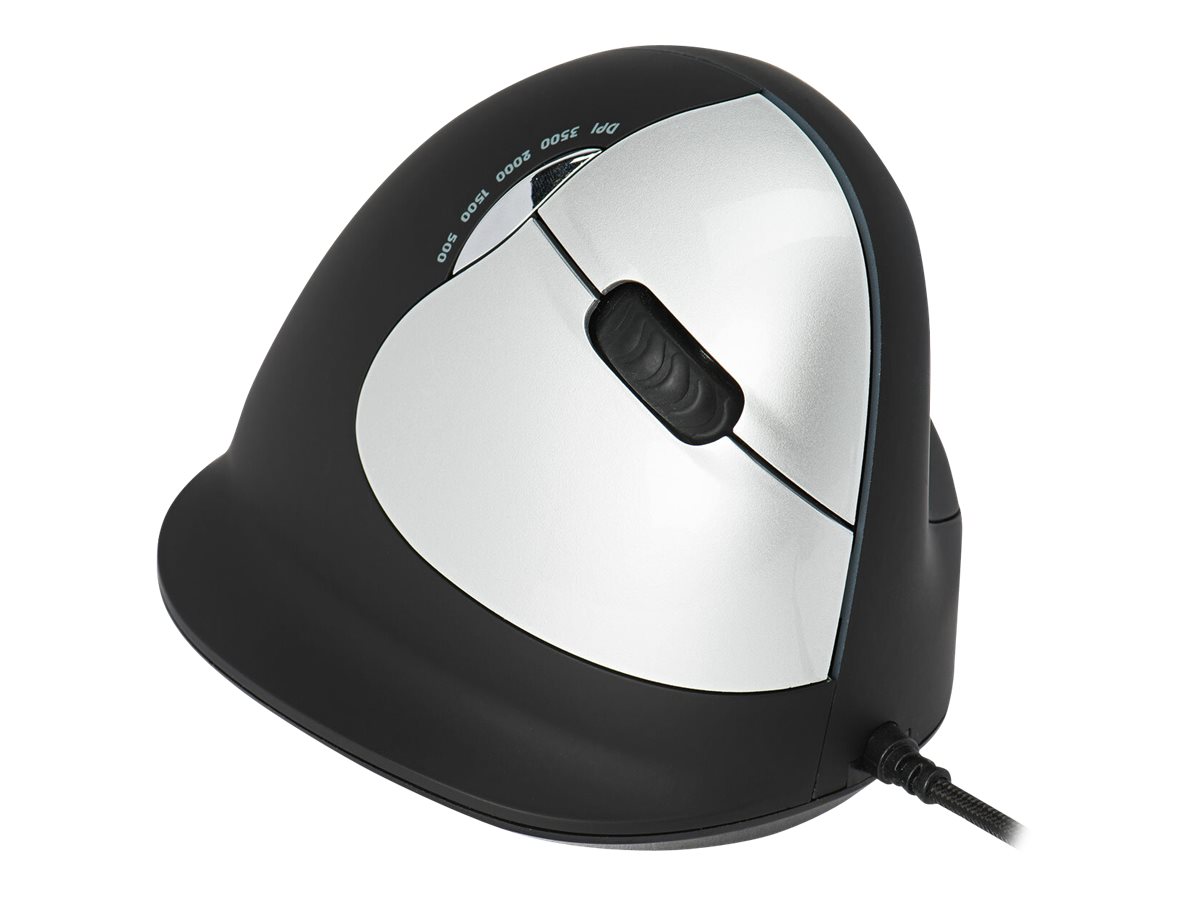R-Go HE Mouse Break Ergonomische Maus, Anti-RSI-Software, Mittel (165-195mm)