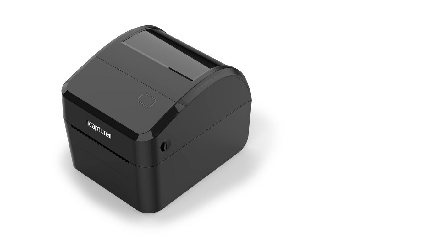 Capture Label Printer Direct Thermal, 203dpi, Desktop, USB+Serial+Ethernet Black impresora de etiquetas