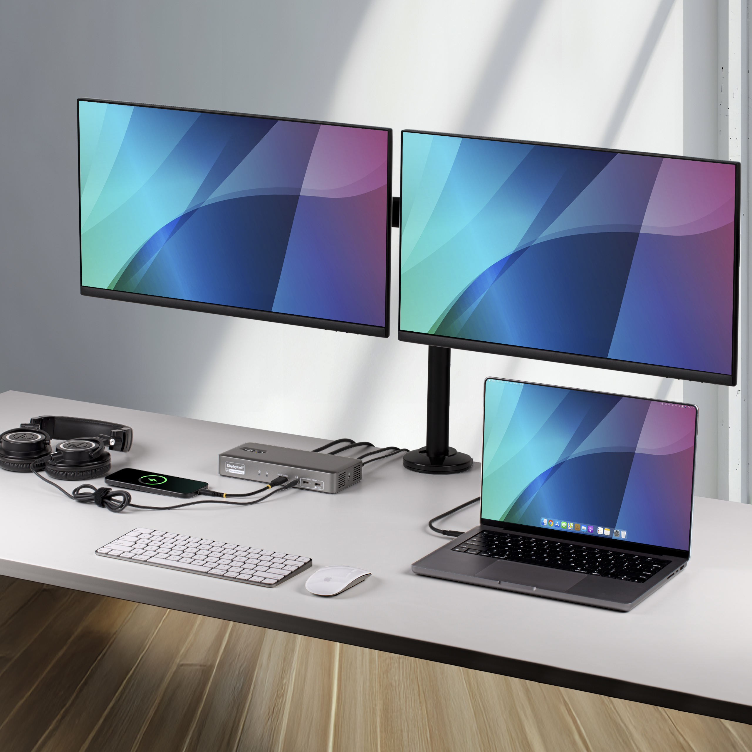 StarTech.com Docking Station USB-C Doppio Monitor, 4K 60Hz, HDMI o DisplayPort, Ricarica Laptop 96W, Ethernet Gigabit, Smart Dock Universale per Windows e macOS
