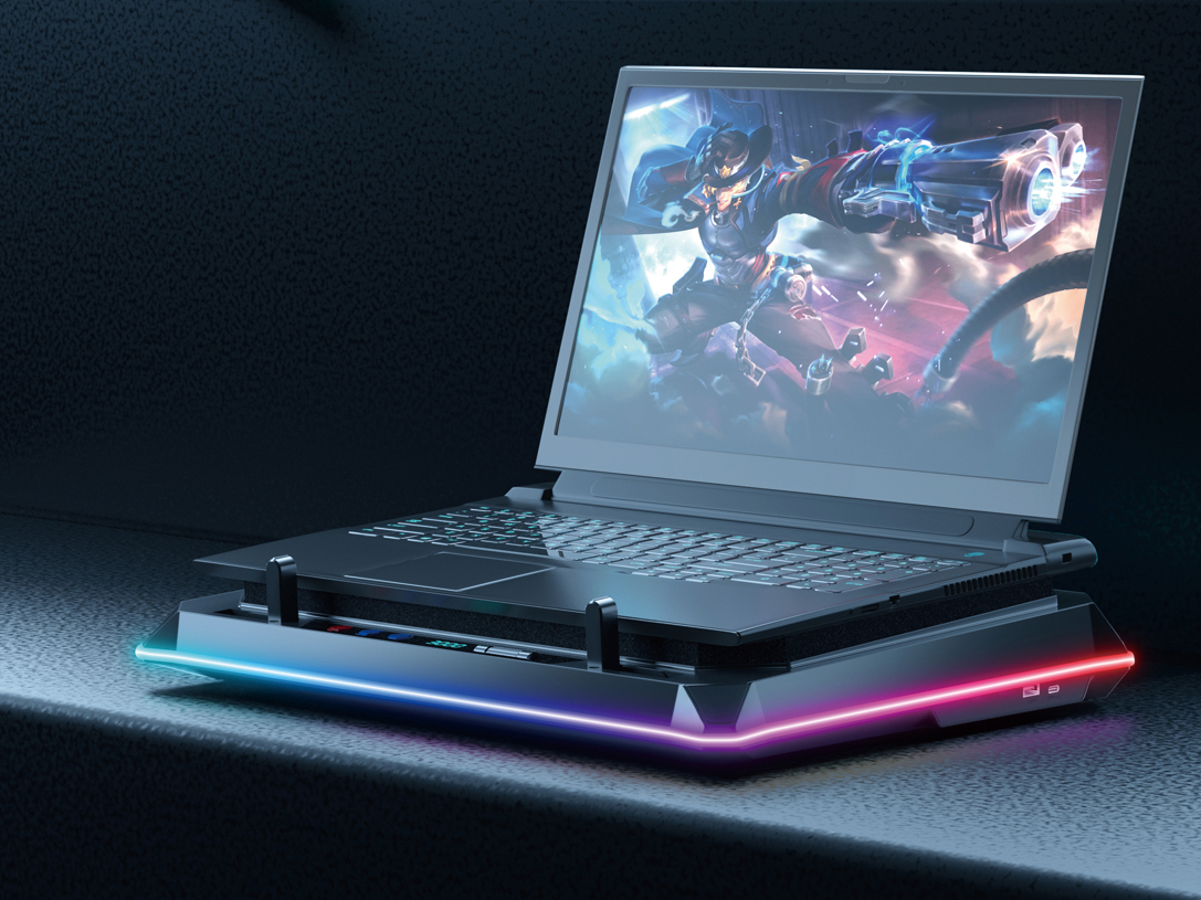 Conceptronic THYIA03B base di raffreddamento per laptop 48,3 cm (19) 2400 Giri/min Nero