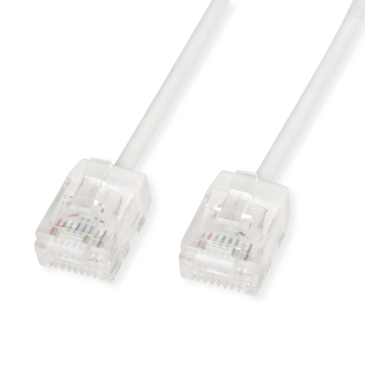 ROLINE UTP Patchkabel Kat.6A Ultra- kurzer RJ45 weiss 1m - Netzwerk - UTP