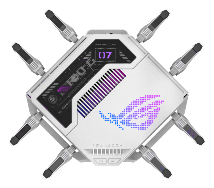 ASUS ROG Rapture GT-BE19000AI - Wireless Router Switch mit 6 Ports