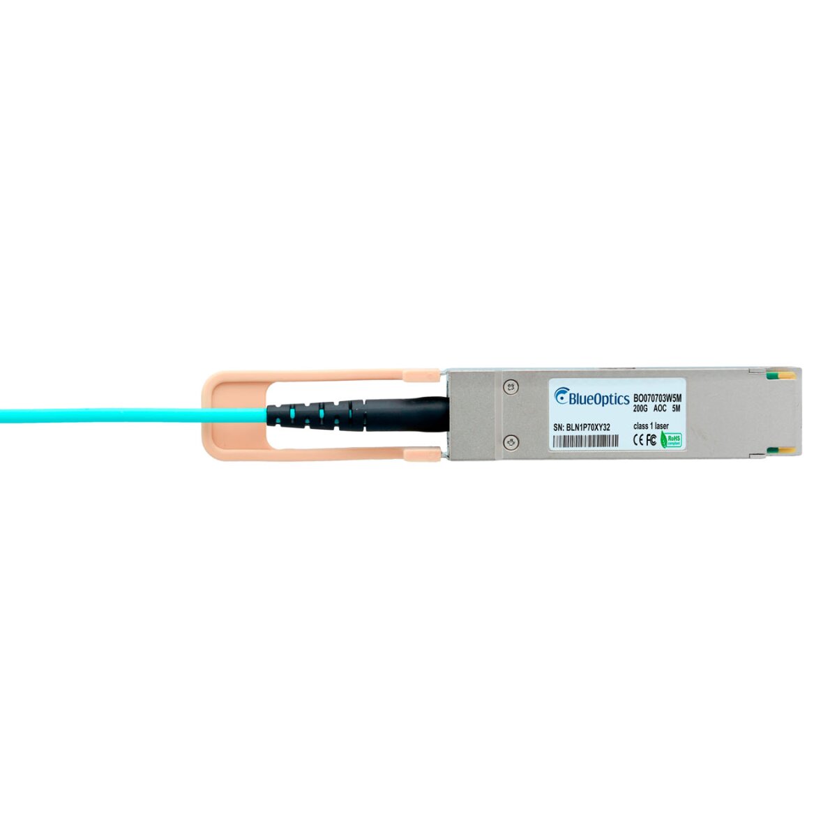 BlueOptics NVIDIA MFS1S00-H005-LL QSFP56 BlueOptics Aktives Optisches Kabel (AOC), 200Gb/s,5 Meter