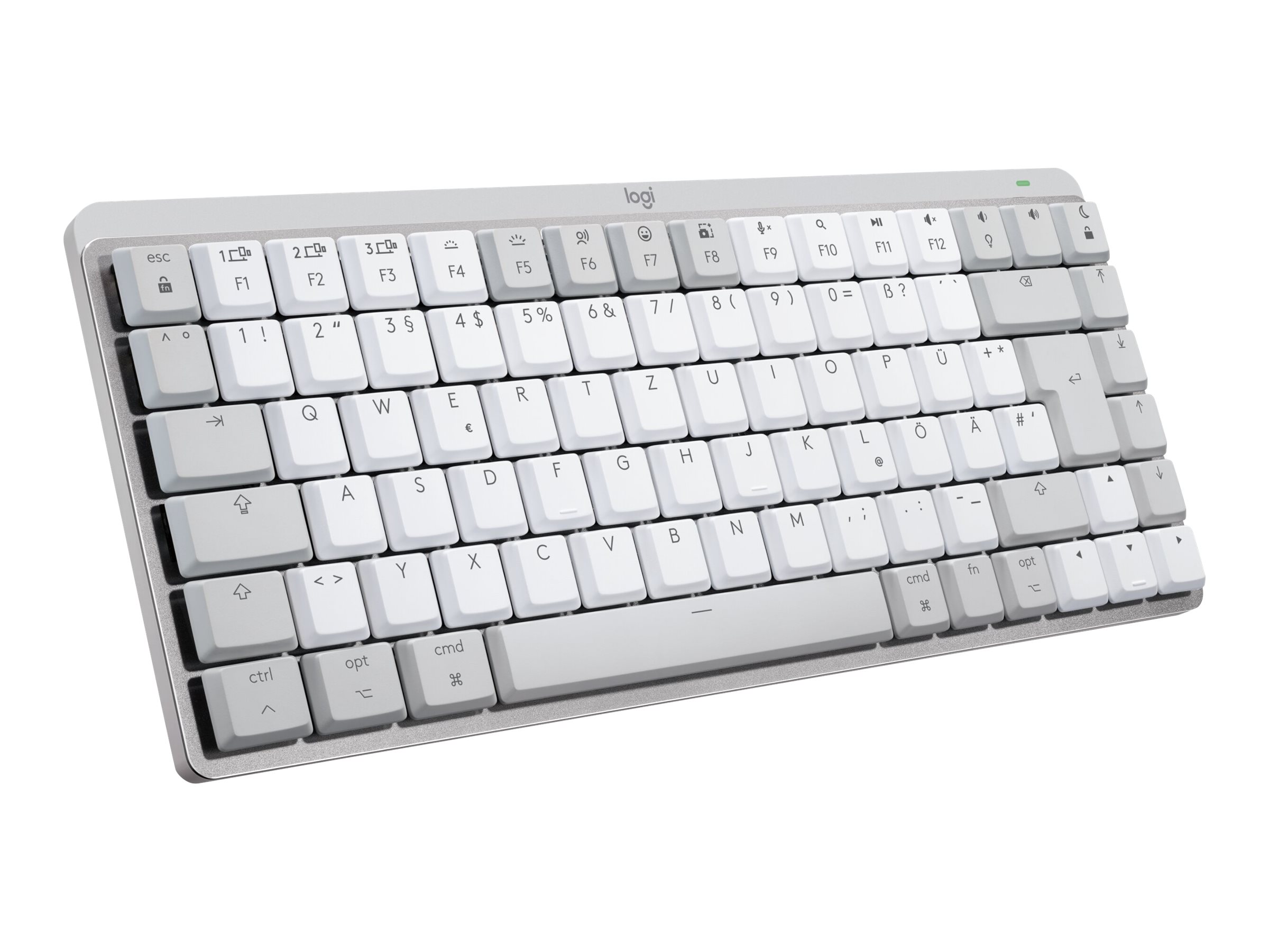 Logitech 920-010798 teclado Oficina Bluetooth QWERTY Ingls de EE. UU. Gris, Blanco