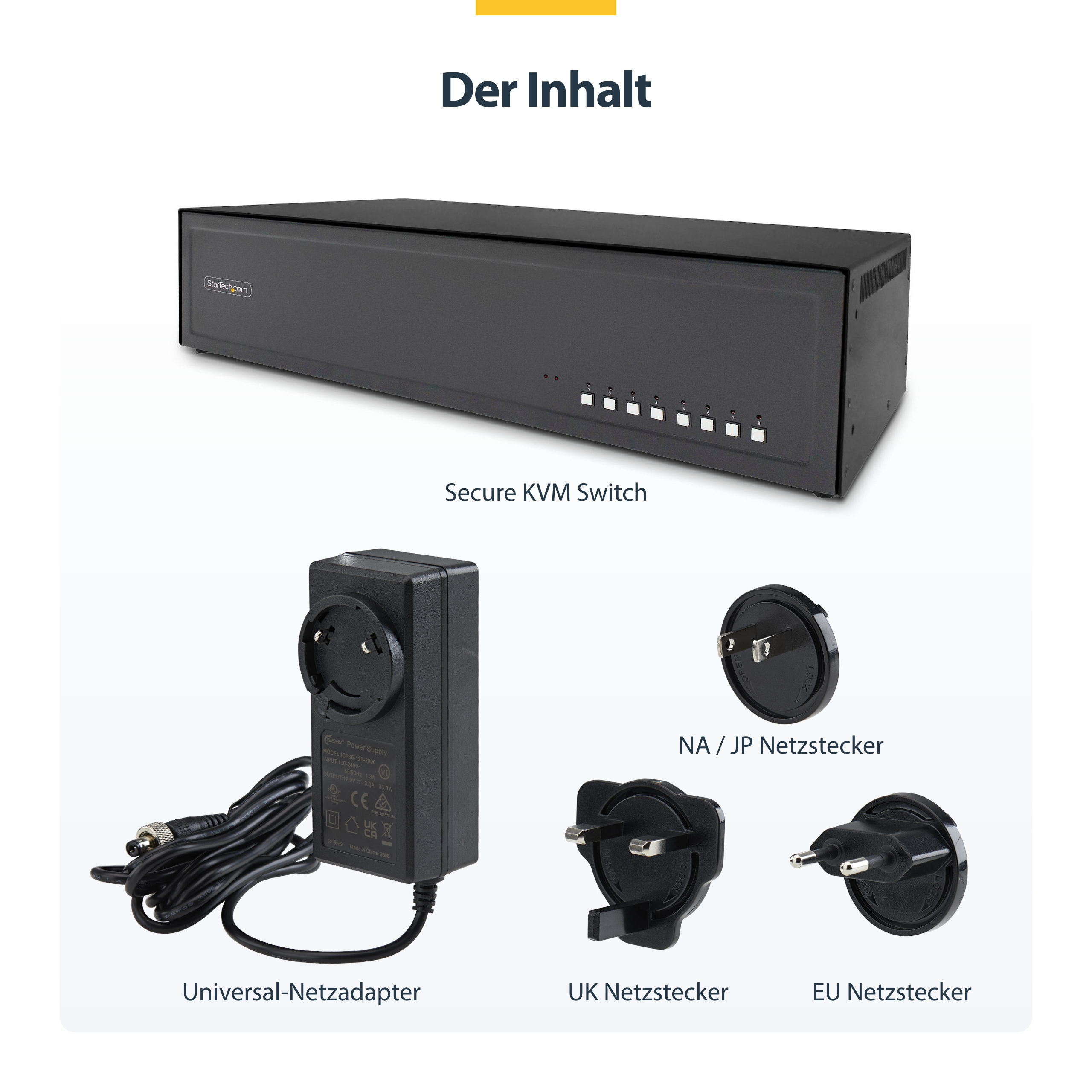 StarTech.com KVM-Switch - sicher - 8 x KVM