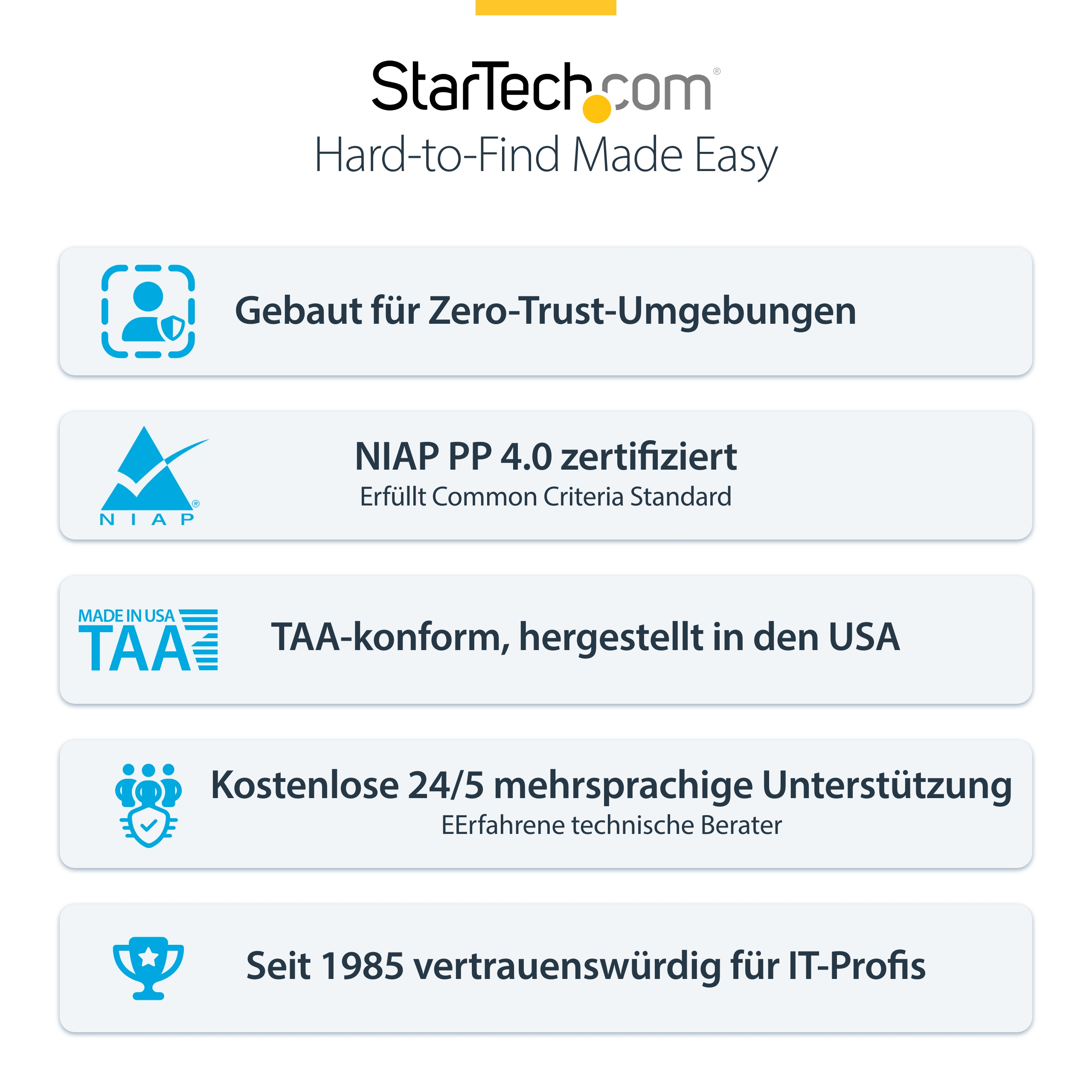 StarTech.com KVM-Switch - sicher - 8 x KVM
