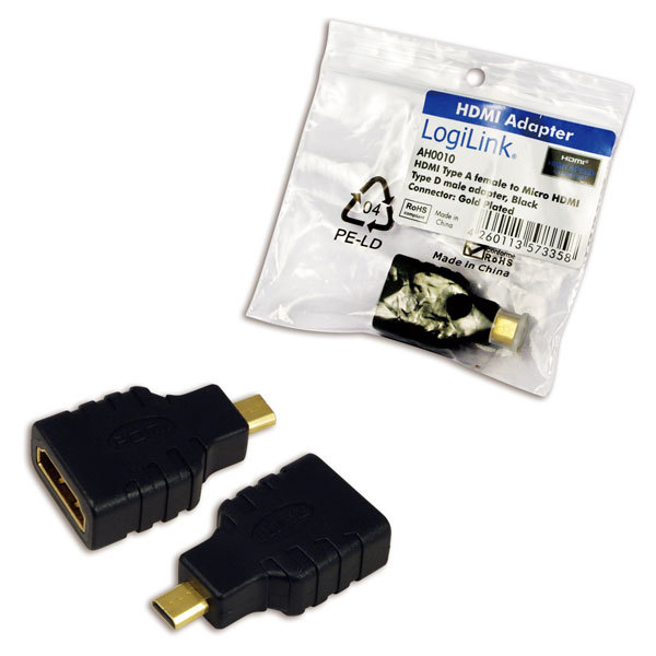 LogiLink HDMI-Adapter - HDMI weiblich zu 19 pin micro HDMI Type D mnnlich