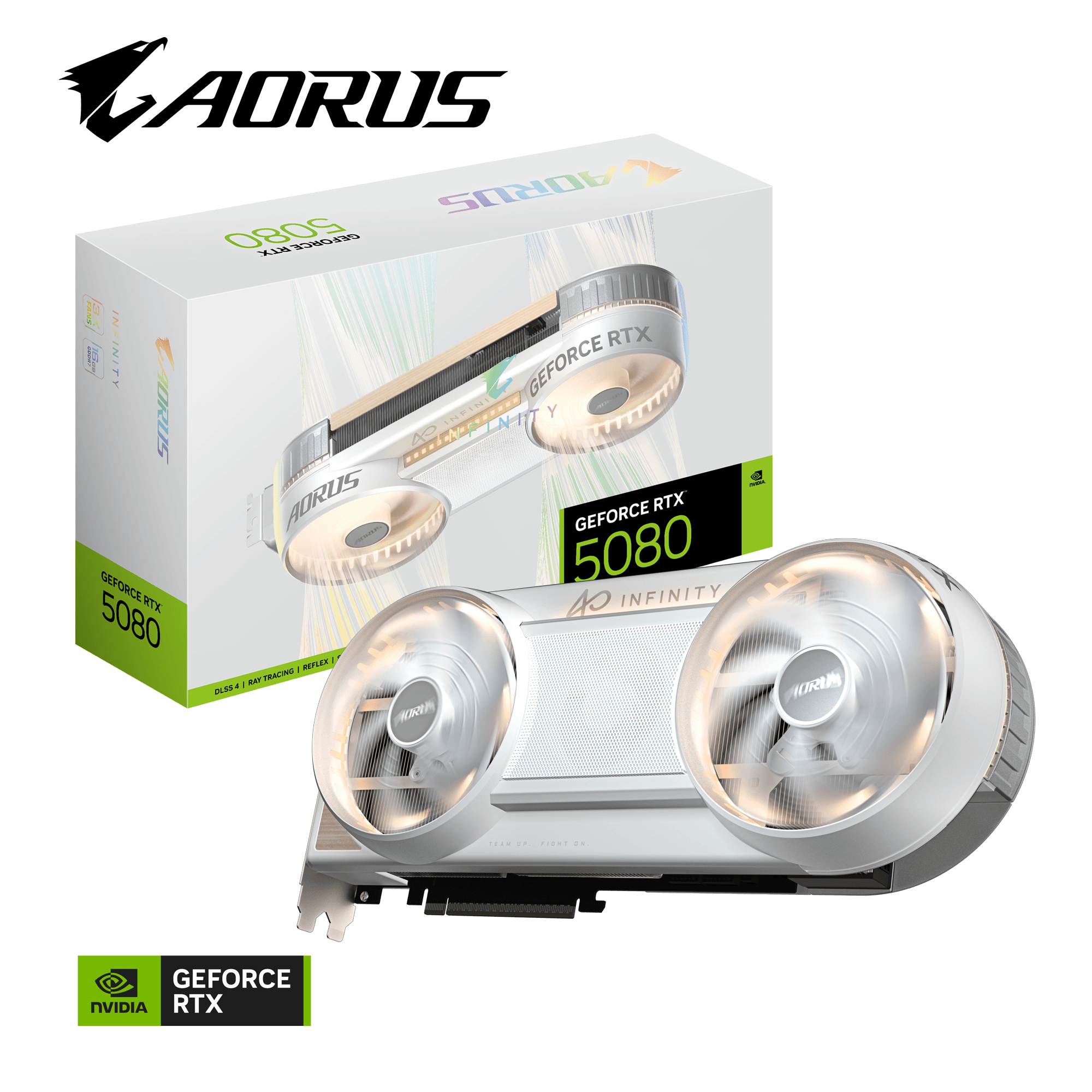 Gigabyte AORUS GeForce RTX 5080 INFINITY WOOD 16G - GDDR7/32 GB/2805 MHz/3x Display Port