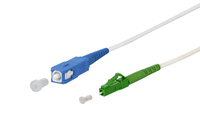 METZ CONNECT OpDAT Patchkabel SC-S/LC-S APC OS2 wei 1.0 m - Single- bzw. Monomode-Faser - 1 m