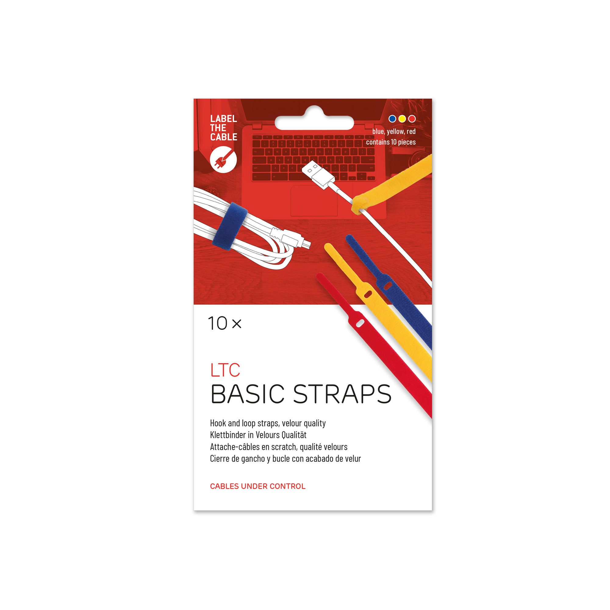 Label-the-cable LTC BASIC cable tie Synthetic Multicolour 10 pc(s)