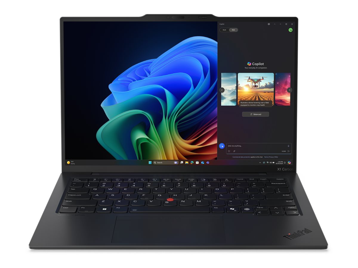 Lenovo ThinkPad X1 Carbon Aura Edition Intel Core Ultra 7 258V Computer portatile 35,6 cm (14) 2.8K 32 GB LPDDR5x-SDRAM 1 TB SSD Wi-Fi 7 (802.11be) Windows 11 Pro Nero