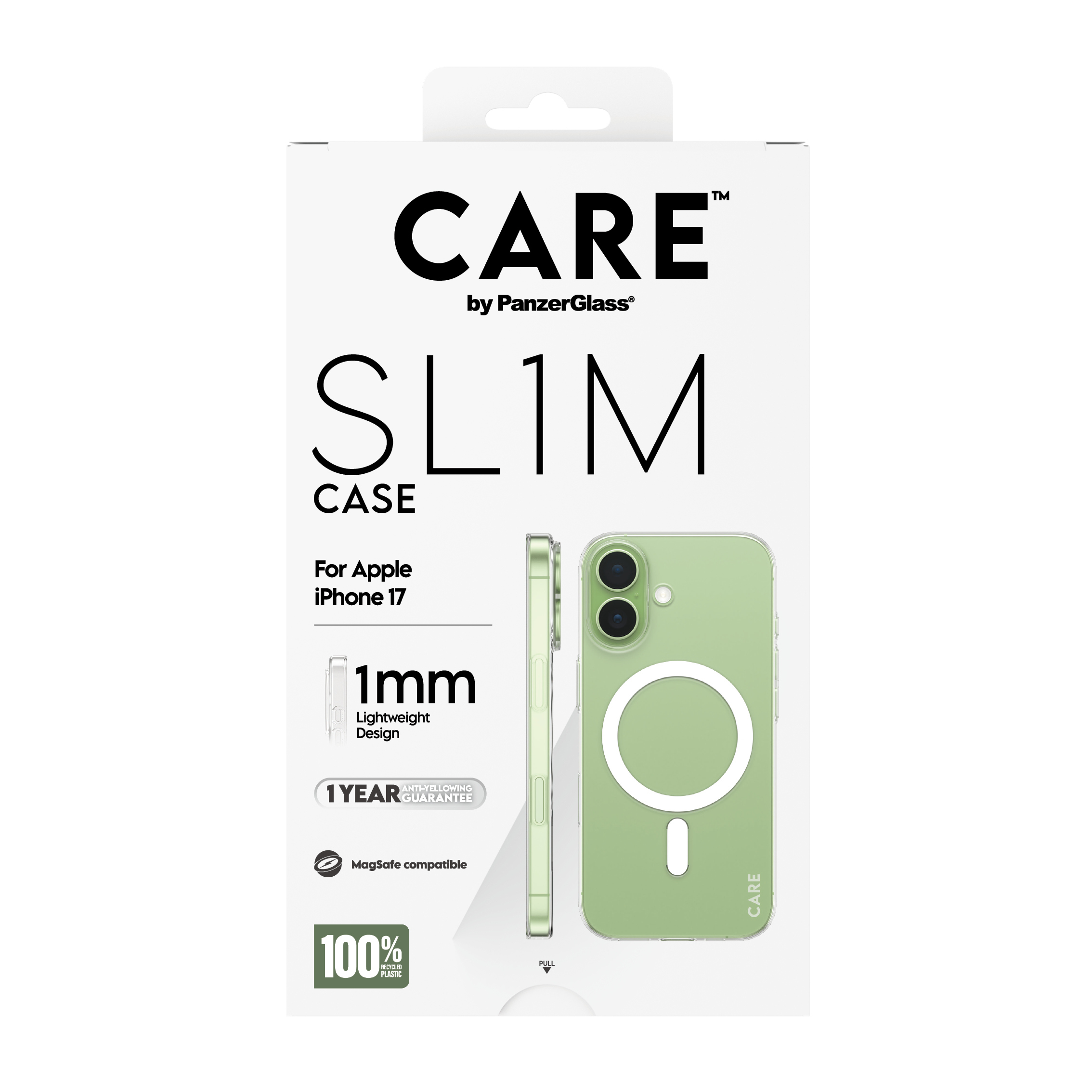 PanzerGlass CARE by � SL1M Case Transparent w. MagSafe iPhone 17 coque de protection pour t�l�phones portables Housse
