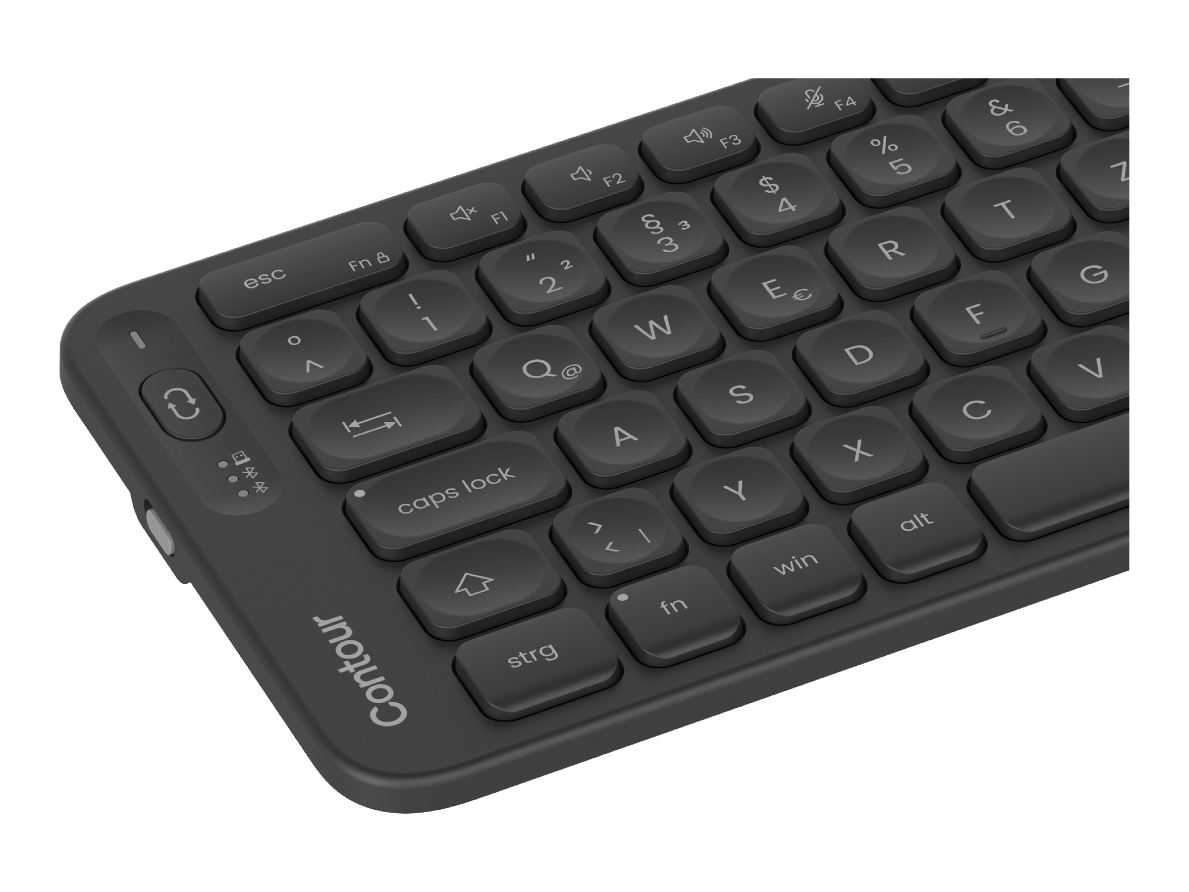 Contour Design Balance tastiera Ufficio RF senza fili + Bluetooth QWERTZ Tedesco Nero