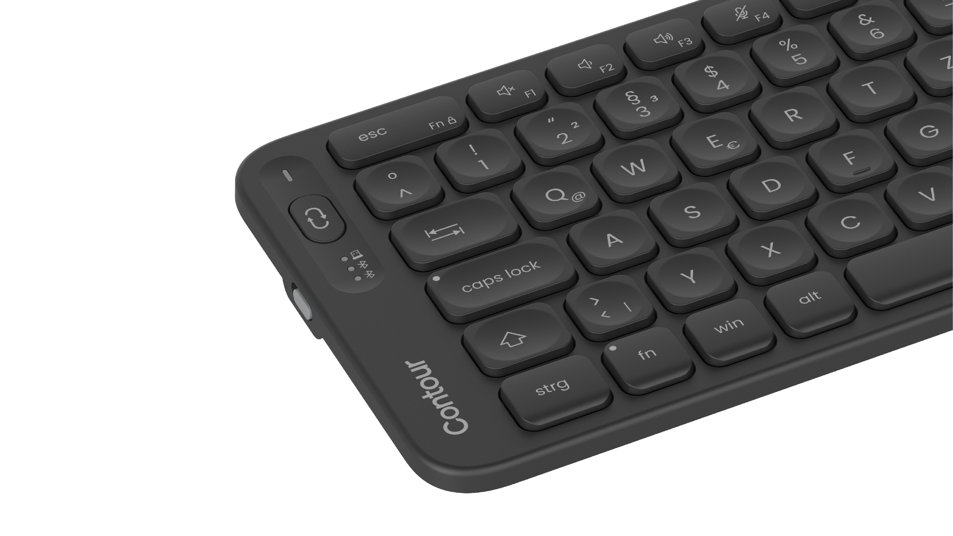 Contour Design Balance tastiera Ufficio RF senza fili + Bluetooth QWERTZ Tedesco Nero