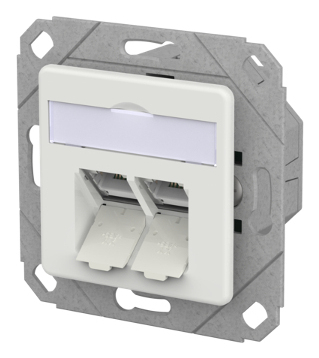 METZ CONNECT 130E381127-I presa energia RJ-45 Bianco