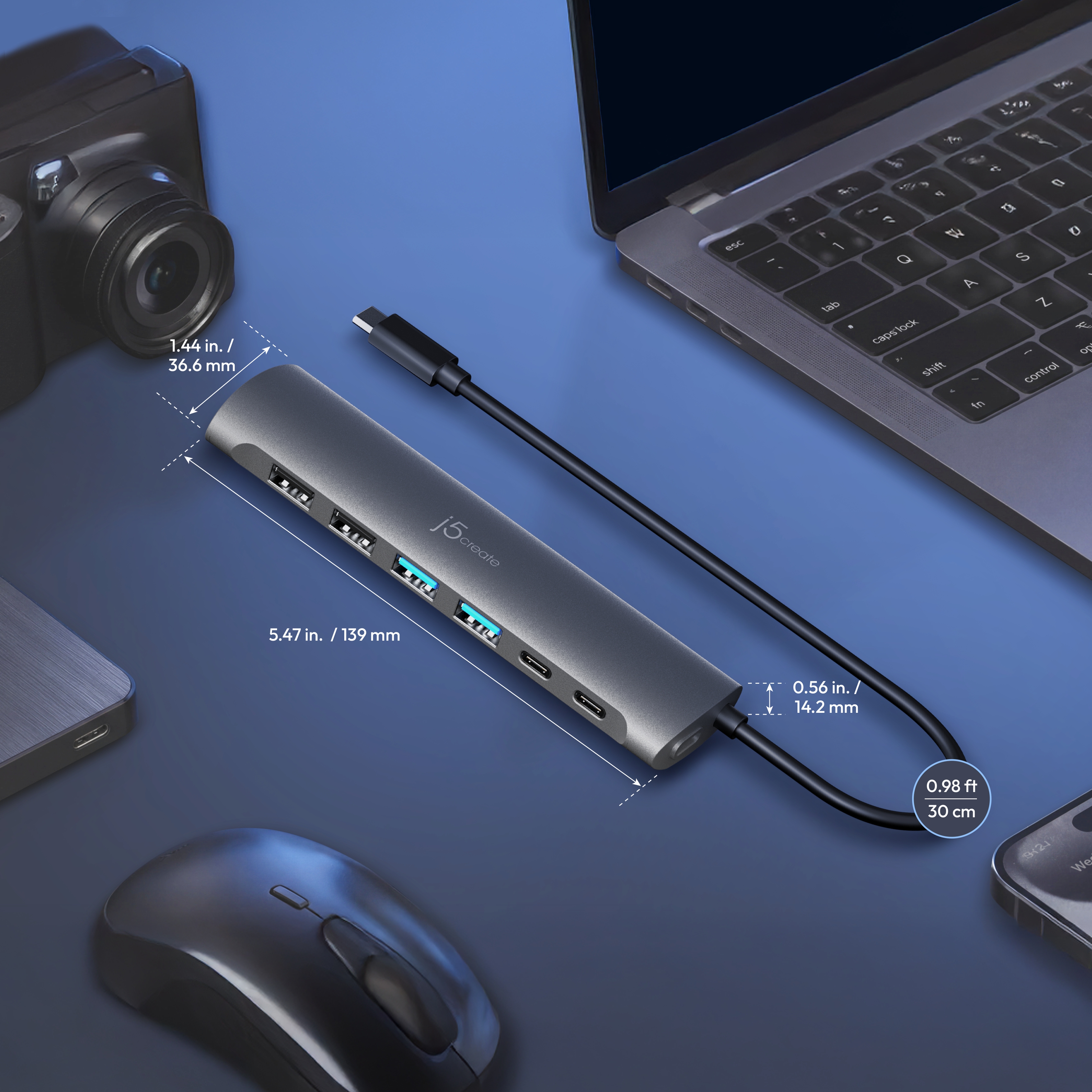 j5create USB-C 7-PORT HUB