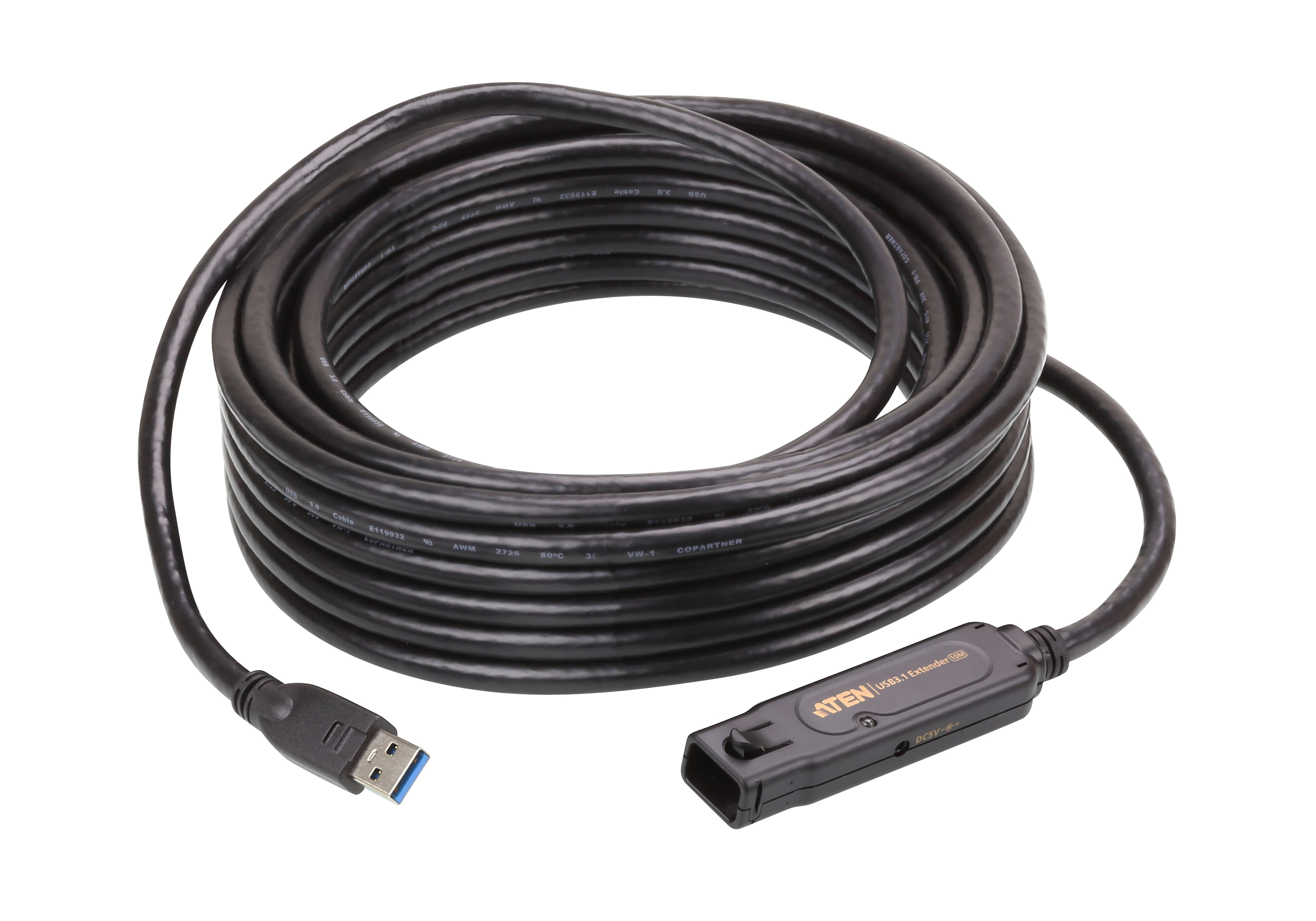 ATEN UE3310 c�ble USB 10 m USB 3.2 Gen 1 (3.1 Gen 1) USB A Noir