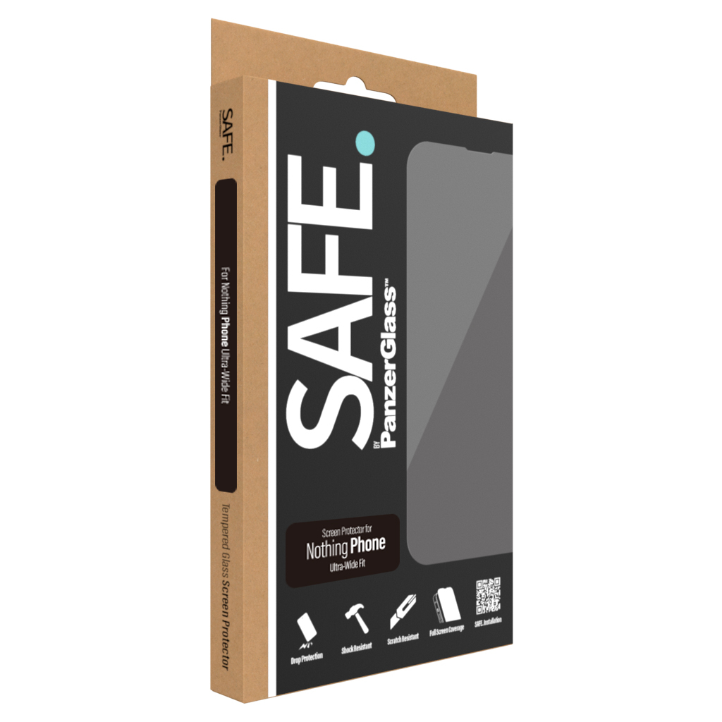 PanzerGlass SAFE. by � Displayschutz Nothing Phone | Ultra-Wide Fit - Nothing - Nothing - Phone - Trockene Anwendung - Kratzresistent - Schockresistent - Transparent - 1 St�ck(e)