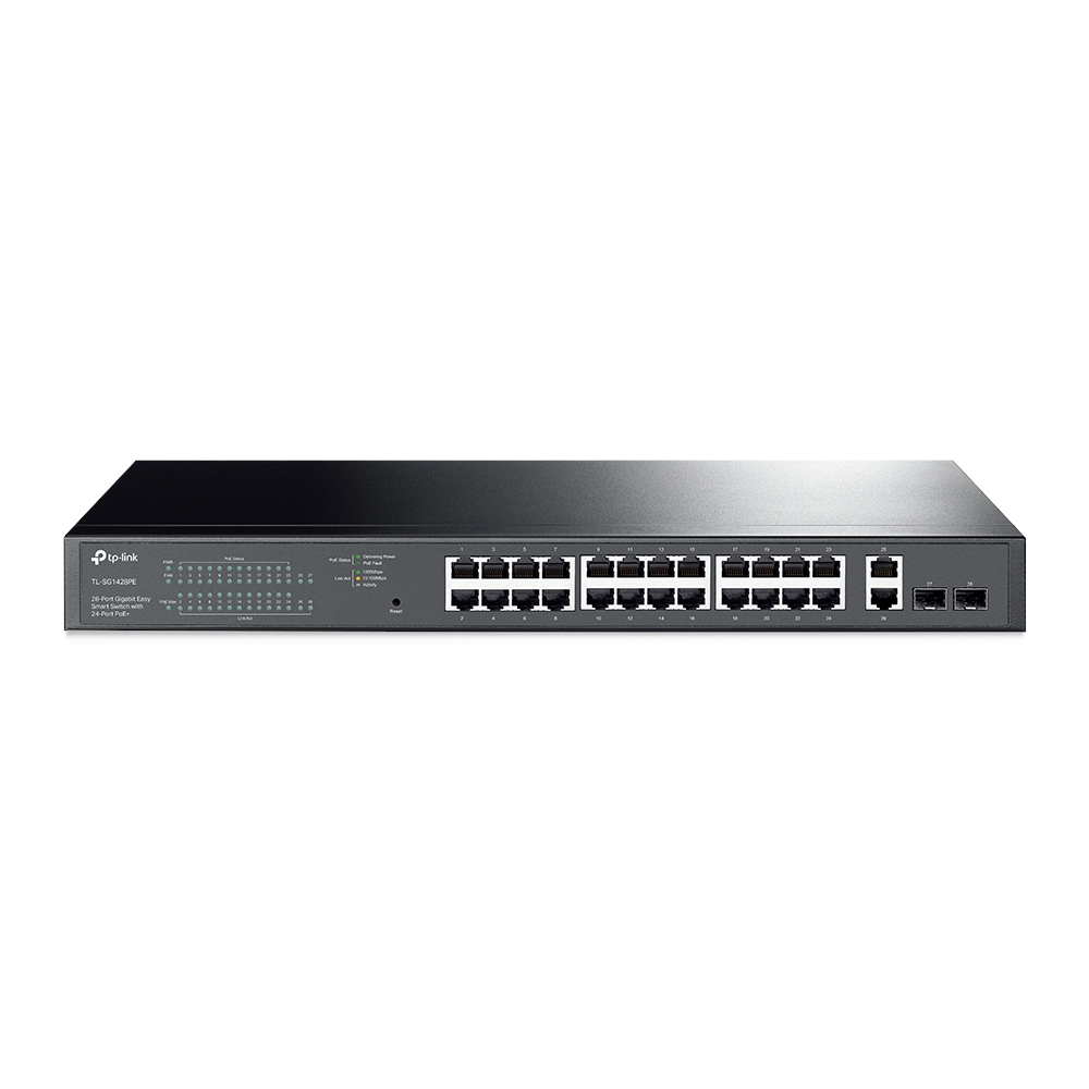 TP-LINK Switch 28x GE TL-SG1428PE davon 24xPOE+ V3.4 - Switch - 1 Gbps
