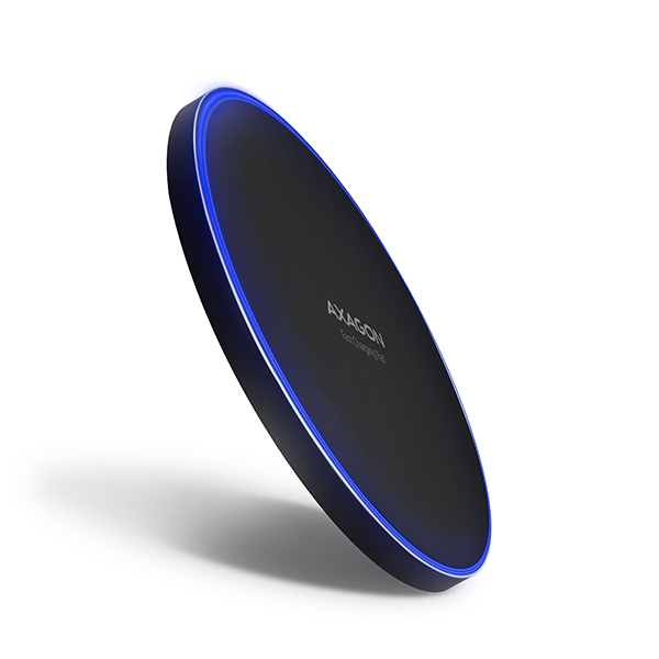 Axagon WDC-P10T mobile device charger Mobile phone, Smartphone, Tablet Black USB Wireless charging Fast charging Indoor