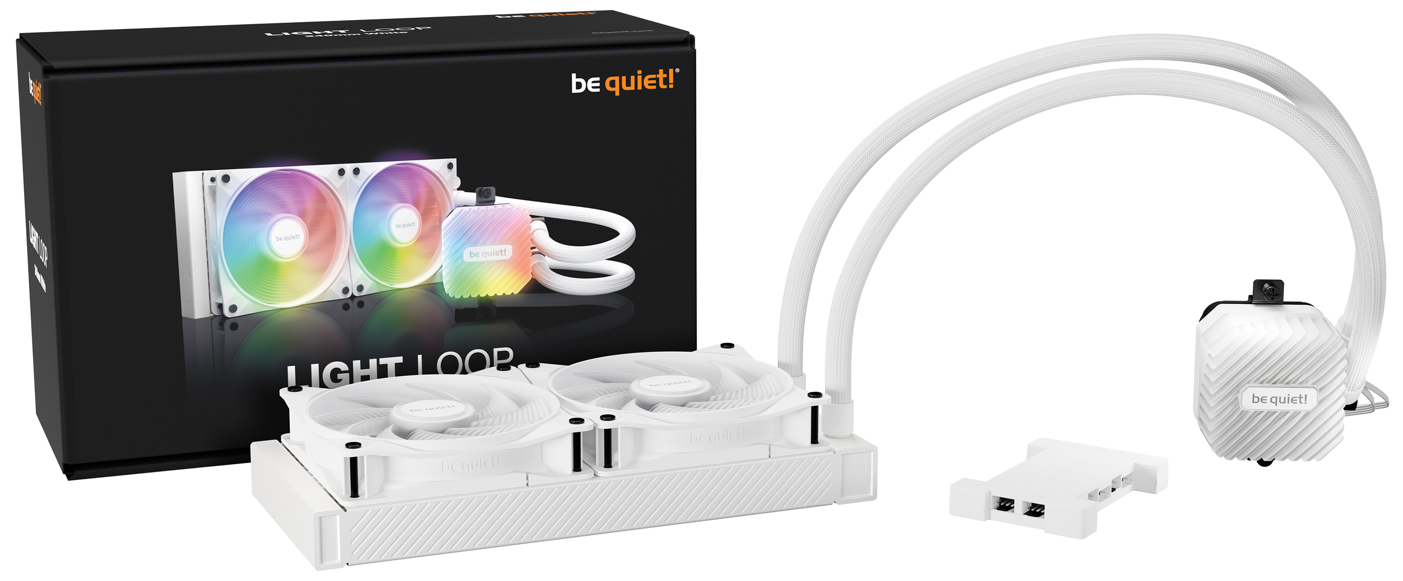 be quiet! LIGHT LOOP 240mm Processeur Refroidisseur de liquide tout-en-un 24 cm Blanc 1 pi�ce(s)