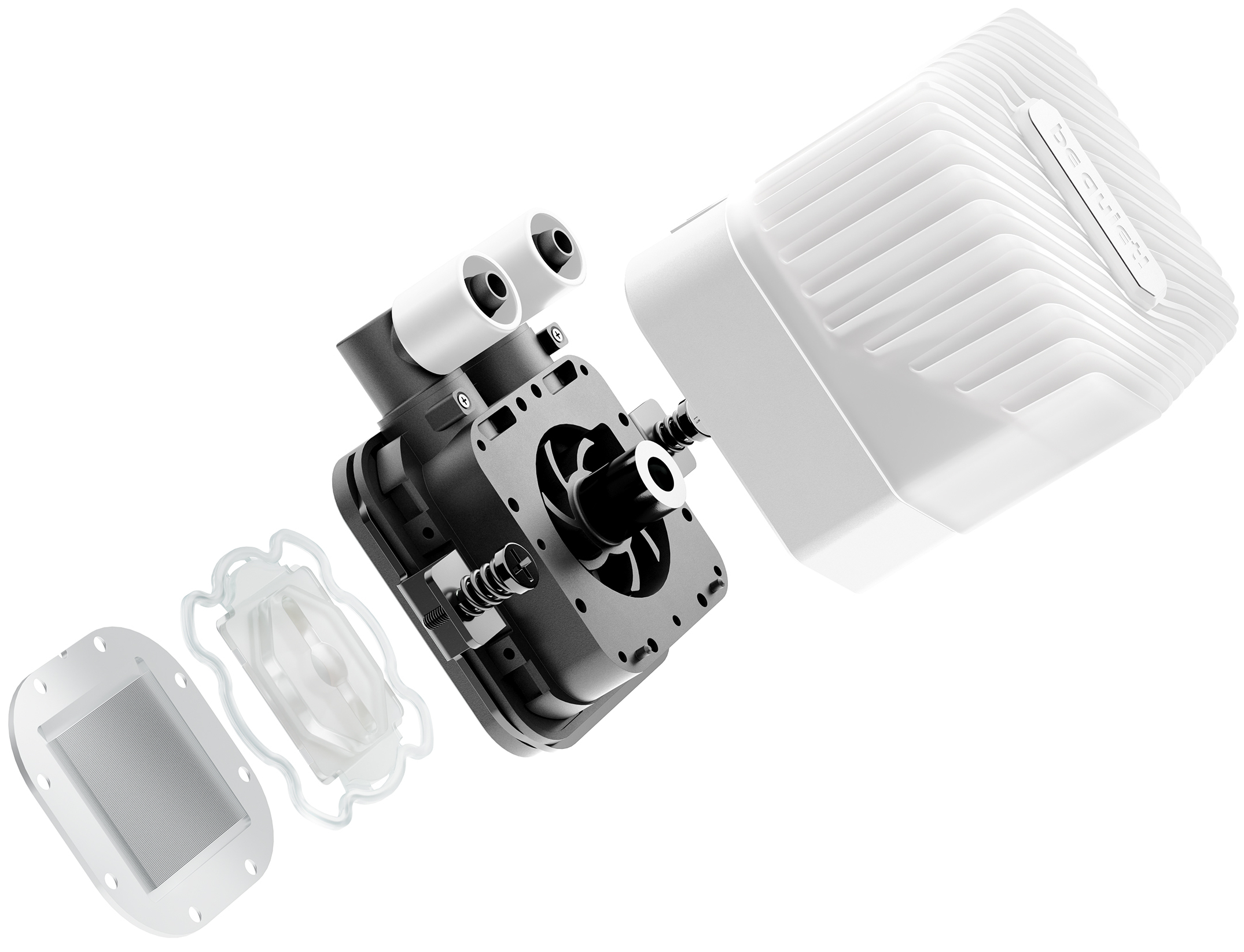 be quiet! LIGHT LOOP 240mm Processeur Refroidisseur de liquide tout-en-un 24 cm Blanc 1 pi�ce(s)