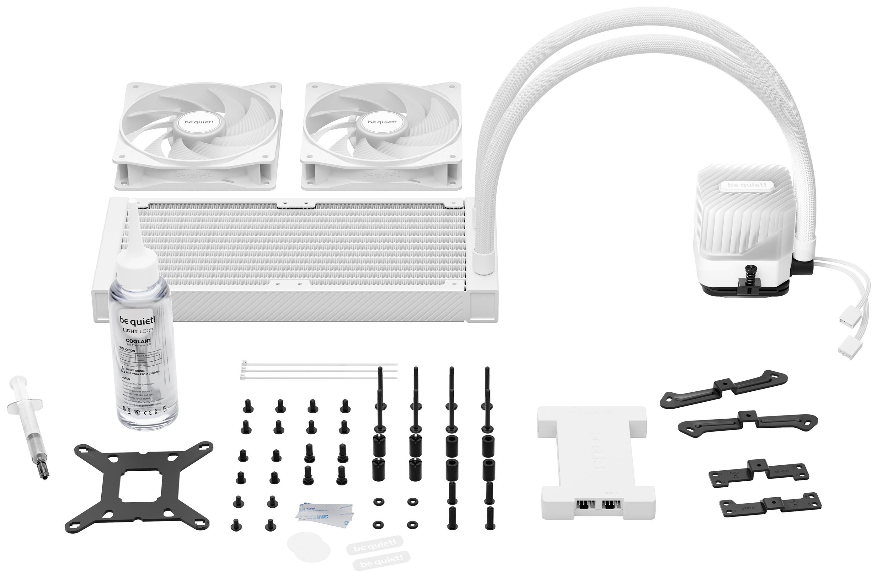 be quiet! LIGHT LOOP 240mm Processeur Refroidisseur de liquide tout-en-un 24 cm Blanc 1 pi�ce(s)