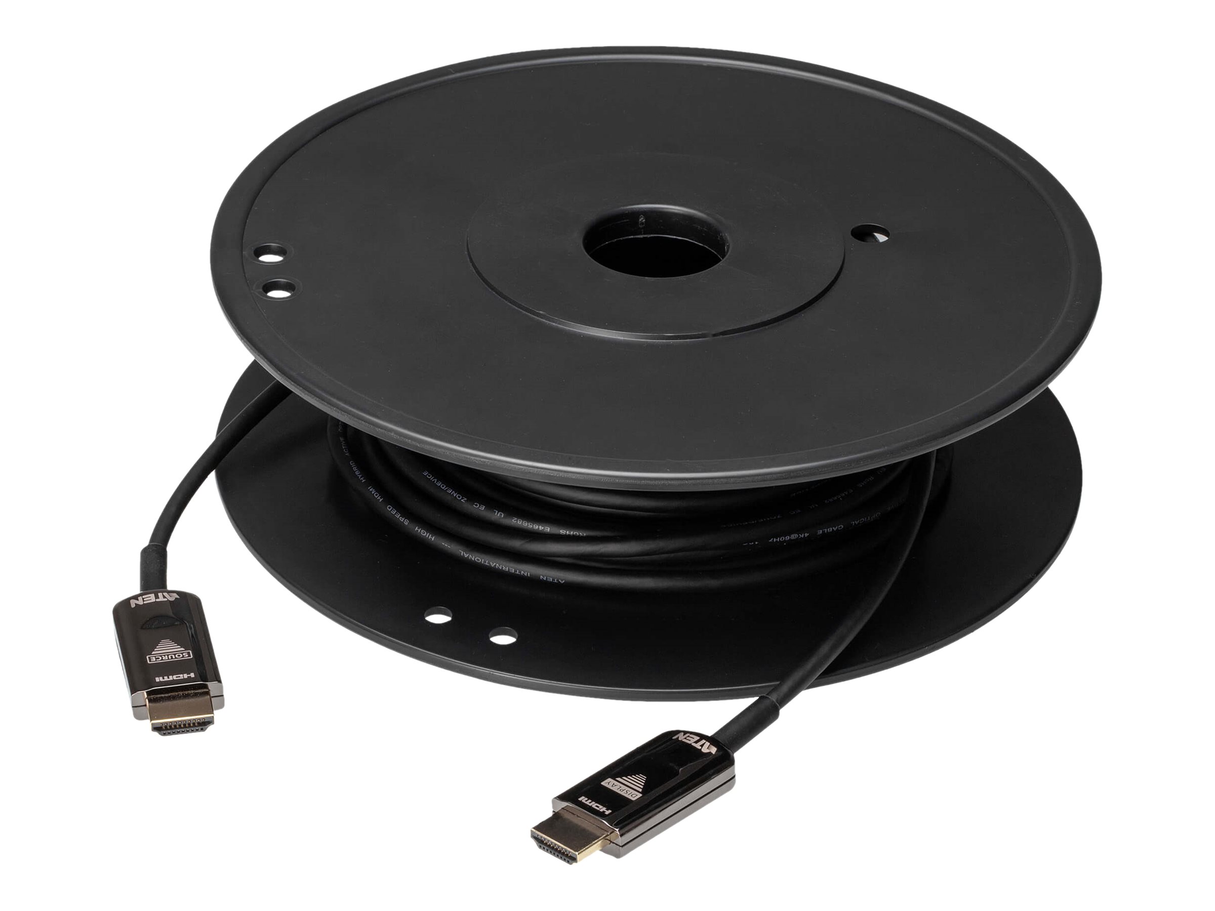 ATEN VanCryst VE781020 - HDMI-Kabel - HDMI m�nnlich zu HDMI m�nnlich - 20 m - Hybrid Kupfer/Kohlefaser - Schwarz - 4K Unterst�tzung, Active Optical Cable (AOC)