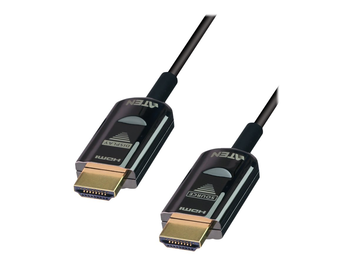 ATEN VanCryst VE781020 - HDMI-Kabel - HDMI m�nnlich zu HDMI m�nnlich - 20 m - Hybrid Kupfer/Kohlefaser - Schwarz - 4K Unterst�tzung, Active Optical Cable (AOC)