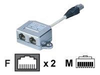 Digitus Adaptateur de cble de brassage, CAT 5e, blind - 1:1