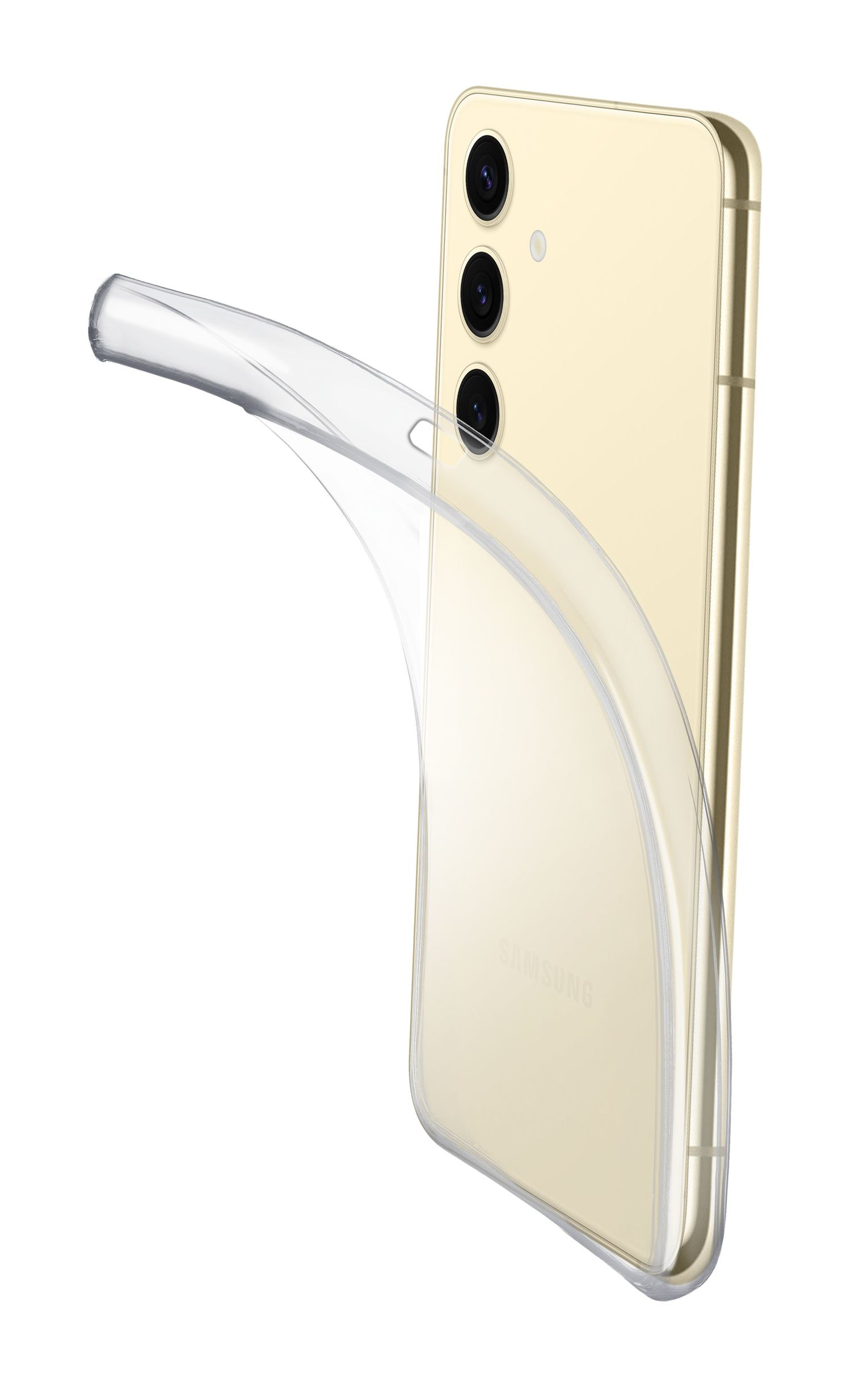 Cellularline Back Cover Rubber Case Fine Galaxy S25 Transparent