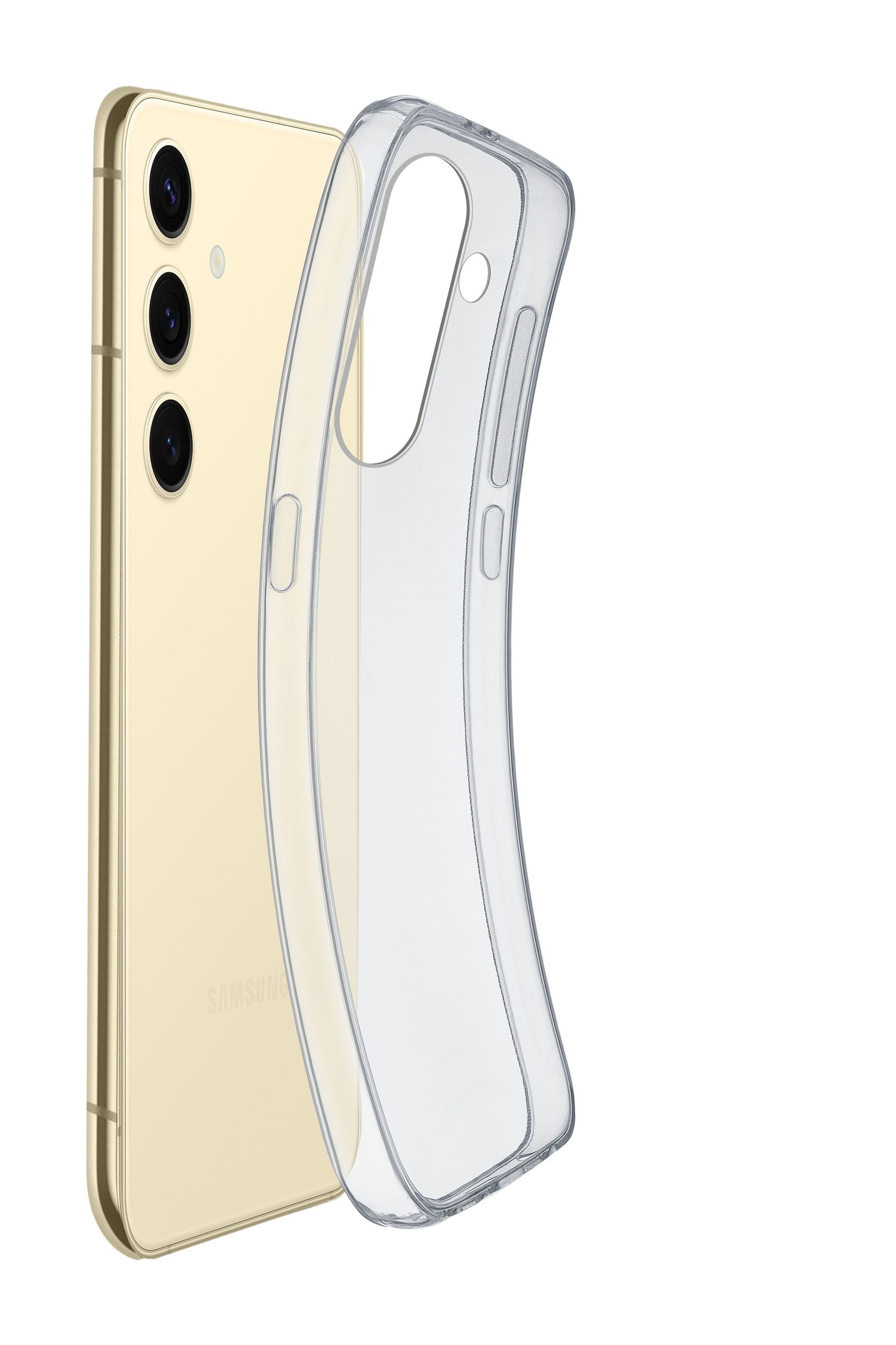 Cellularline Back Cover Rubber Case Fine Galaxy S25 Transparent