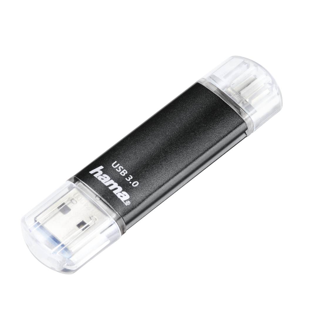 Hama Laeta Twin unidad flash USB 256 GB USB Type-A / Micro-USB 3.2 Gen 1 (3.1 Gen 1) Negro