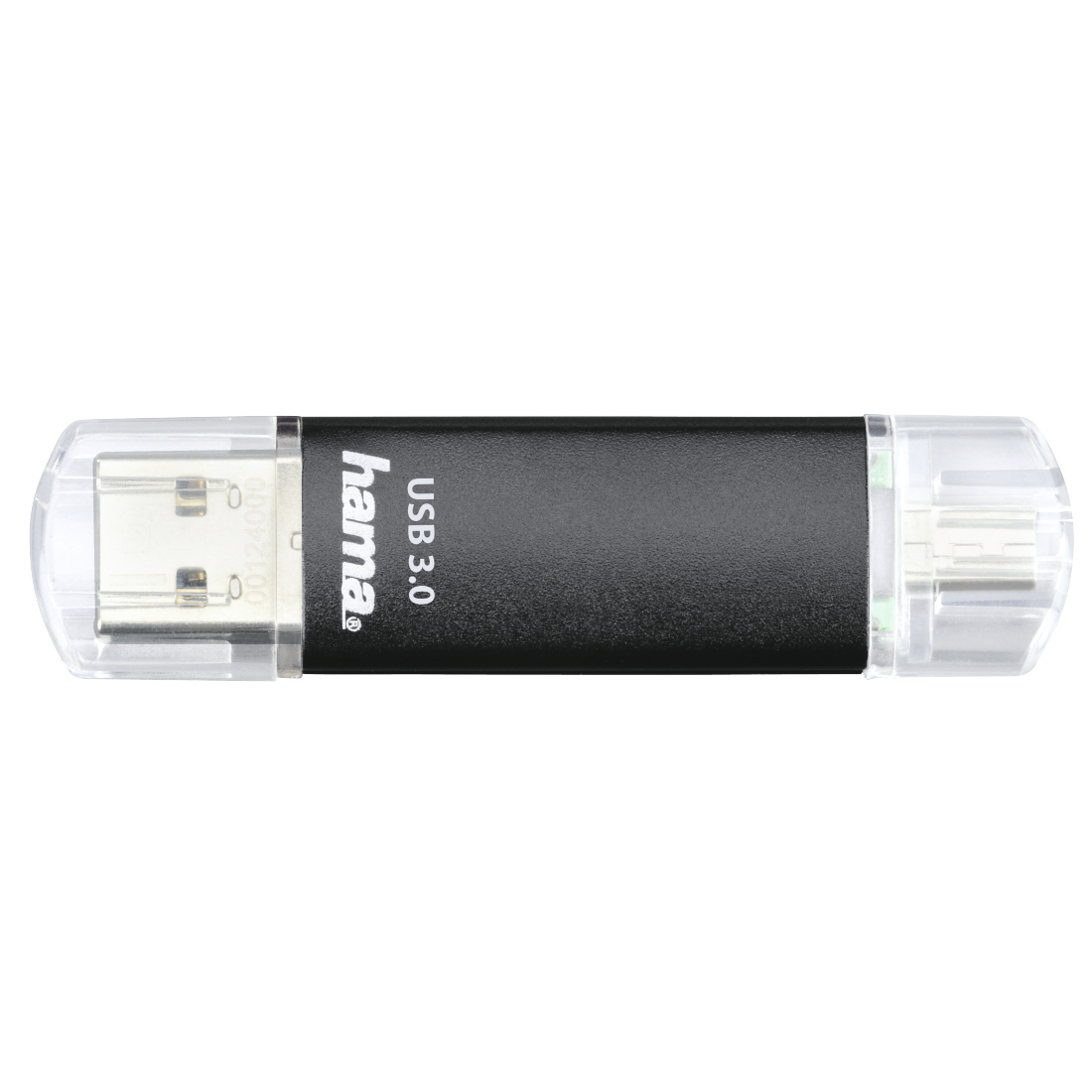 Hama Laeta Twin unidad flash USB 256 GB USB Type-A / Micro-USB 3.2 Gen 1 (3.1 Gen 1) Negro