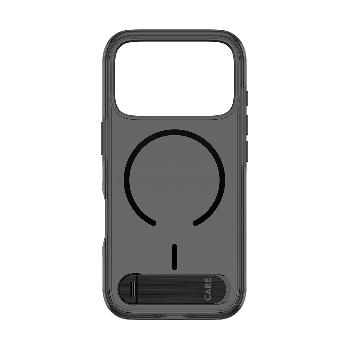 PanzerGlass CARE by � Kickstand Case Smokey w. Black MagSafe iPhone 2026 Pro | 17 Pro coque de protection pour t�l�phones portables Housse Transparent