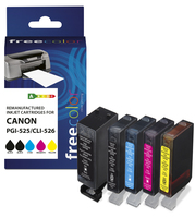 freecolor Tinte PGI-525 CLI-526 Multipack Color