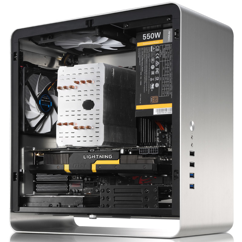 Jonsbo UMX3 - PC - Aluminium - Stahl - Silber - ITX - micro ATX - Heimbro - 16,3 cm