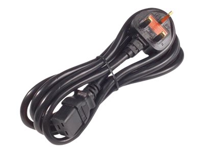 APC Pwr Cord, 16A, 200-240V, C19 to UK Plug Negro 2 m