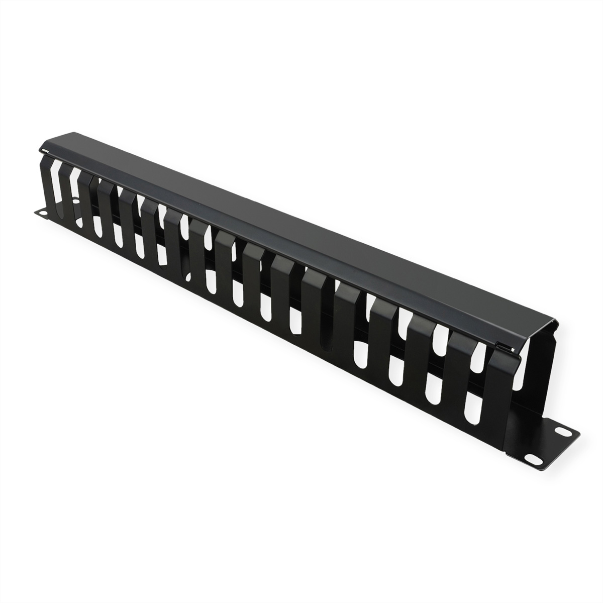VALUE Kabelmanagement - Vorderseite - Schwarz, RAL 9005 - 1U - 48.3 cm (19)