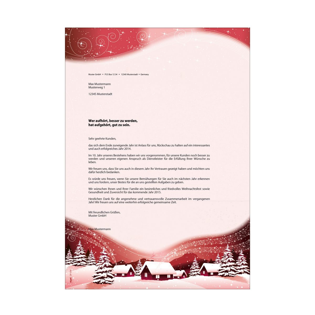 Sigel Weihnachts-Motiv-Papier Silent Night - A4 (210 x 297 mm)