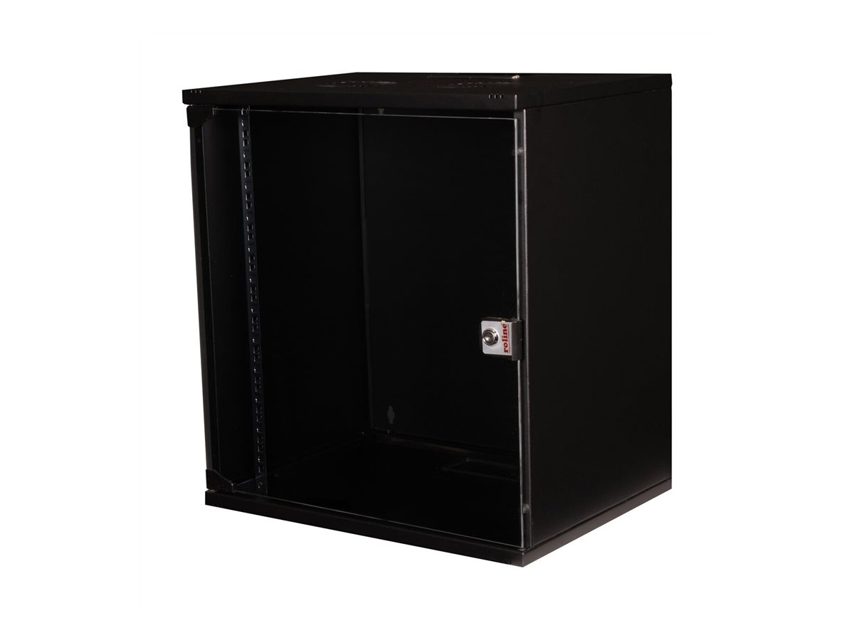 ROLINE Basic - Geh�use - Set, 540x400 BxT - geeignet f�r Wandmontage - RAL 9005, Jet Black - 12U - 48.3 cm (19)