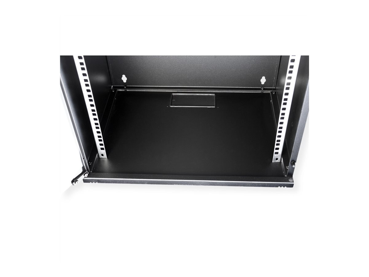 ROLINE Basic - Geh�use - Set, 540x400 BxT - geeignet f�r Wandmontage - RAL 9005, Jet Black - 12U - 48.3 cm (19)