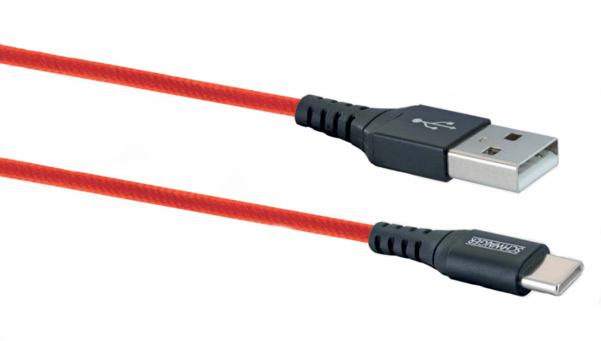 Schwaiger USB-Kabel 2.0 St. A->3.1 TypC 1.2m rot - Kabel - Digital/Daten