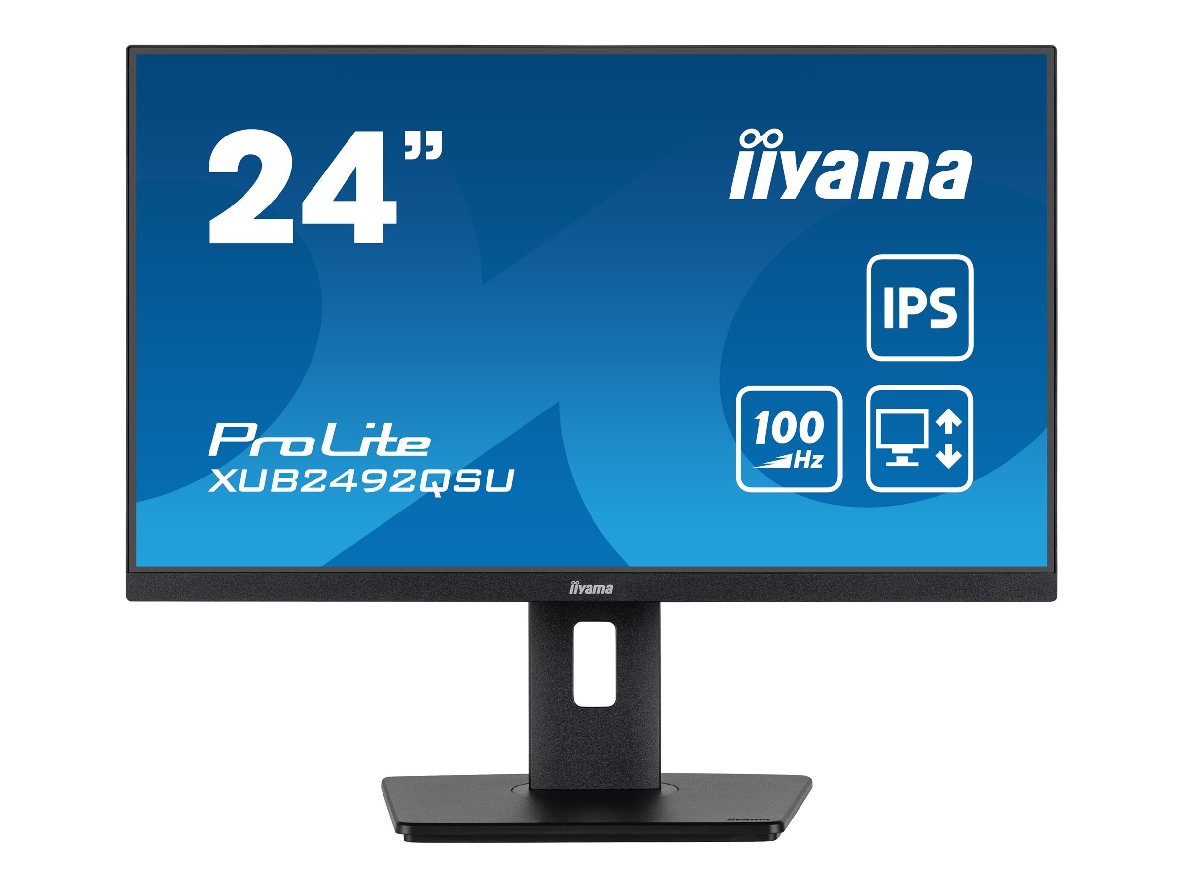 iiyama ProLite XUB2492QSU-B1 computer monitor 60.5 cm (23.8) 2560 x 1440 pixels Wide Quad HD LED Black