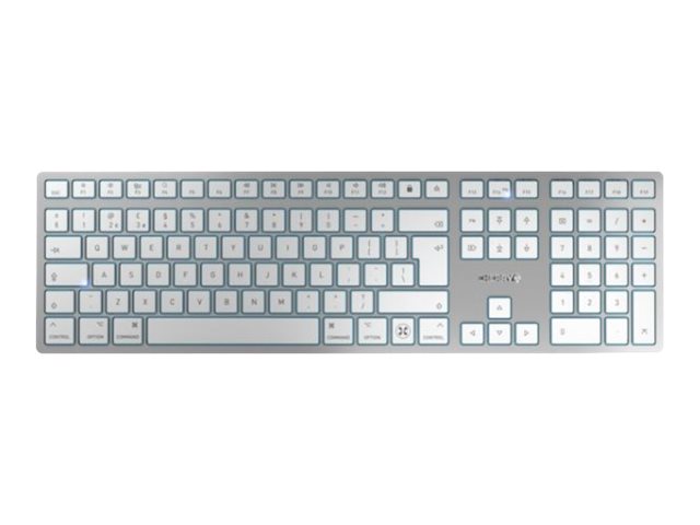 CHERRY KW 9100 SLIM FOR MAC teclado USB + Bluetooth QWERTY Ingl�s Plata
